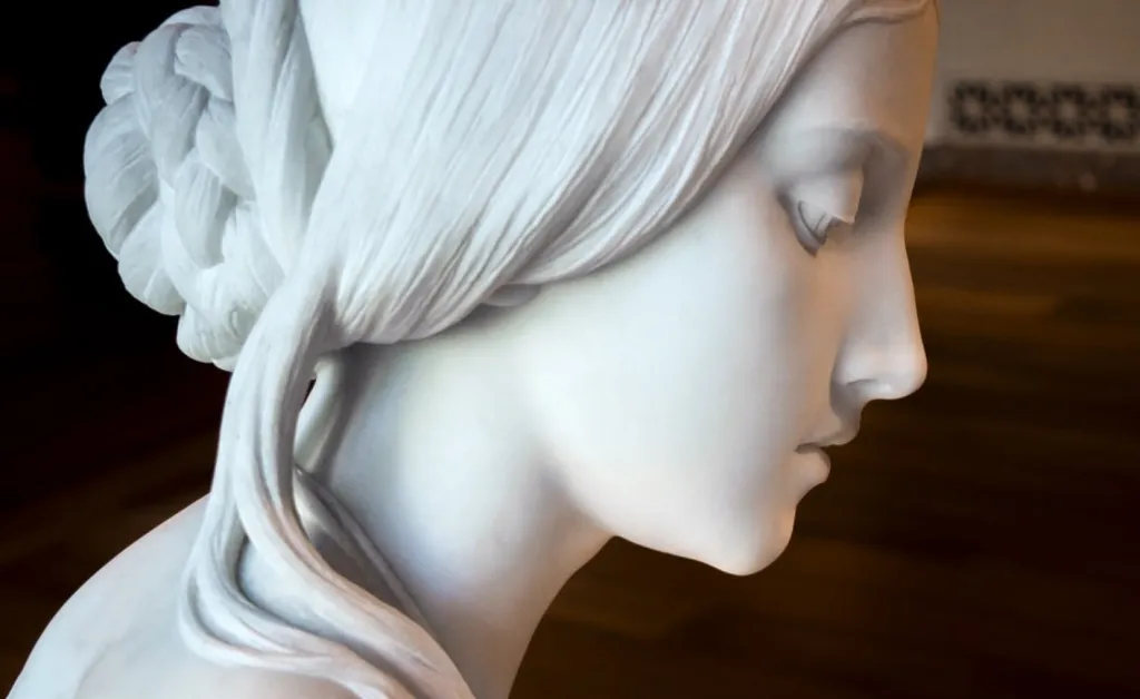 Pietro Magni, La lettrice, part. (1856)